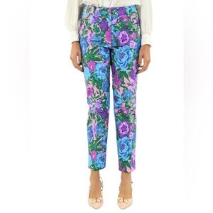 Weekend Max Mara Floral Women's Pants - Blue and Purple